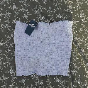 Hollister Smocked Tie-Back Tube Top